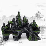 super large size rockery aquarium decorations Fish tank landscaping resin Decorative rocks 13X4.7X9 inch