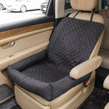 Waterproof Dog Car Seat Bed – Travel Nest for Small Pets with Safety Strap & Anti-Dirty Cover