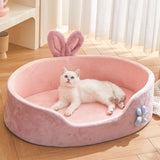 Luxury Four-Season Bunny-Ear Pet Bed – Detachable & Washable Nest for Small Dogs & Cats