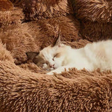Luxury Paw-Shaped Plush Dog Sofa Bed – Cozy Washable Nest for Small to Medium Pets