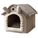Foldable Pet House – Soft Indoor Bed for Cats & Small Dogs, Washable All-Season Cozy Kennel
