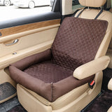 Waterproof Dog Car Seat Bed – Travel Nest for Small Pets with Safety Strap & Anti-Dirty Cover