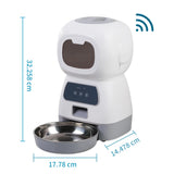 3.5L Smart Automatic Pet Feeder with WiFi & Voice Recorder – Large Capacity Food Dispenser for Cats & Dogs