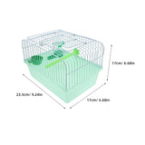 Portable Bird Cage Spacious Pet Habitat Waterer Food Box Travel Carrier Parrot Lovebird Finch Canary bird travel cage
