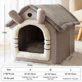 Foldable Pet House – Soft Indoor Bed for Cats & Small Dogs, Washable All-Season Cozy Kennel