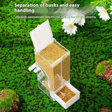 Automatic Bird Feeder Clear Sturdy Bird Cage Accessories Bird Cage Feeder Parrot Feeder For Budgies Birds Cockatiel Lovebirds