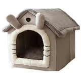 Foldable Pet House – Soft Indoor Bed for Cats & Small Dogs, Washable All-Season Cozy Kennel