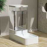 Automatic Pet Feeder & Water Dispenser – Gravity Feeding Station for Dogs & Cats, Large Transparent Capacity