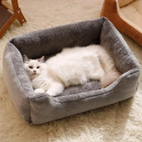 Elegant Plush Pet Sofa Bed – Washable Soft Nest for Cats & Small Dogs