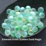 E30pcs Starry Patterned Glass Marbles - Multi-Purpose Decorative Accessories for Aquarium Landscaping, Garden Pathways