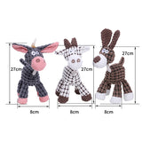 Donkey Dog Toys for Large Dogs Plush Stuffed Dog Toys for Aggressive Chewers Stuffed Dog Toys Durable Squeaky Puppy Chew Toys