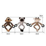 Donkey Dog Toys for Large Dogs Plush Stuffed Dog Toys for Aggressive Chewers Stuffed Dog Toys Durable Squeaky Puppy Chew Toys