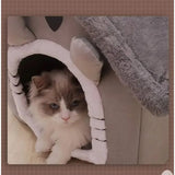 Foldable Pet House – Soft Indoor Bed for Cats & Small Dogs, Washable All-Season Cozy Kennel