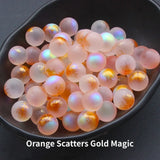 E30pcs Starry Patterned Glass Marbles - Multi-Purpose Decorative Accessories for Aquarium Landscaping, Garden Pathways