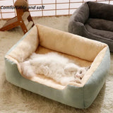 Elegant Plush Pet Sofa Bed – Washable Soft Nest for Cats & Small Dogs