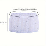 Bird Cage Easy Cleaning Covers Mesh Seed Catcher Guard Bird Cage Net Shell Skirt Dust-proof Airy Mesh Parrot Portable Cage