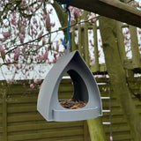 Hanging Bird Feeder with Roof Large Capacity Outdoor Bird Feeders Birdhouse for Sparrow Finch Balcony Garden Yard Porch Birding