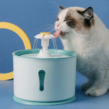 2.4L Automatic Pet Water Fountain with LED Light – USB Quiet Filtered Water Dispenser for Cats & Dogs