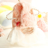 Winter Cat Dog Dress winter Luxury Plush Skirt Princess Wedding Puppy Costume Poodle Schnauzer Doggie Apparel Dresses