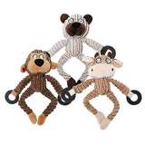 Donkey Dog Toys for Large Dogs Plush Stuffed Dog Toys for Aggressive Chewers Stuffed Dog Toys Durable Squeaky Puppy Chew Toys