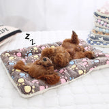 Winter Flannel Pet Bed Mat – Thickened Soft Sleeping Pad for Dogs & Cats