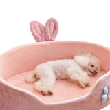Luxury Four-Season Bunny-Ear Pet Bed – Detachable & Washable Nest for Small Dogs & Cats