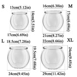 Ultra Clear Round Fish Bowl Plastic Goldfish Bowl Desktop Fish Tank Decorative 360-Degree View Desktop Small Aquarium