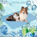 Cooling Pet Ice Mat – Summer Gel Pad for Cats & Small Dogs, Breathable & Portable Bed