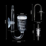 Glass/Acrylic Co2 Diffuser Aquarium Spiral Carbon Dioxide Atomizer Diffuser with Suction Cup for Aquarium Fish Tank Accessories