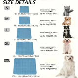 Cooling Pet Ice Mat – Summer Gel Pad for Cats & Small Dogs, Breathable & Portable Bed