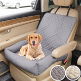 Waterproof Dog Car Seat Bed – Travel Nest for Small Pets with Safety Strap & Anti-Dirty Cover