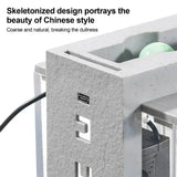 Micro Landscape Fish Tank Home Silent Water Flow Aquarium Desktop Ornament Creative Imitation Stone Landscaping Fish Tank Filter
