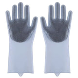 Pet Grooming Cleaning Gloves Dog Cat Bathing Shampoo Glove Scrubber Magic Dishwashing CleannerSponge Silicon Hair Removal Glove