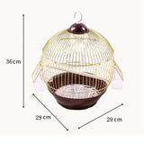 Birdcage with Food Bowl Hanging Indoor Accessories Stand Cage Hanging Cage for Parrot Small Birds Cockatiels Canary Cockatoos