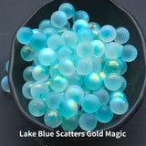 E30pcs Starry Patterned Glass Marbles - Multi-Purpose Decorative Accessories for Aquarium Landscaping, Garden Pathways