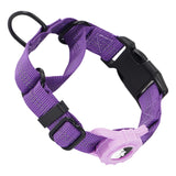 Dog Collar for Small to Large Dogs, Reflective Nylon No Pull Choke Collar with Locator Protective Cover, Metal D-Ring & No Buckl