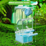Automatic Bird Feeder Clear Sturdy Bird Cage Accessories Bird Cage Feeder Parrot Feeder For Budgies Birds Cockatiel Lovebirds