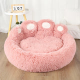 Luxury Paw-Shaped Plush Dog Sofa Bed – Cozy Washable Nest for Small to Medium Pets