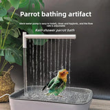 Bird Daily Use Bathtub for Health Bird Shower Basin for Tabletop Parrots Bathing Parrot Bath Automatically Circulates Bird Bath