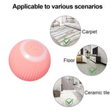 2023 NEW Electric Dog Toys Smart Puppy Ball Toys For Cat Small Dogs Funny Auto Rolling Ball Self-moving Puppy Games Toys Pe