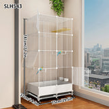 Bird Cage Parrot Cage Extra Large Household Winter House Large Black Phoenix Budgerigar Special Splash-Proof Breeding Cage
