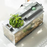 Micro Landscape Fish Tank Home Silent Water Flow Aquarium Desktop Ornament Creative Imitation Stone Landscaping Fish Tank Filter