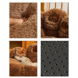 Luxury Paw-Shaped Plush Dog Sofa Bed – Cozy Washable Nest for Small to Medium Pets