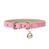 Dog Collar Pu Leather Collar Leash Pet Dog Collar Pet Supplies Cat Collar with Bells Dog Collar Chihuahua Dog Collar Cat Collar