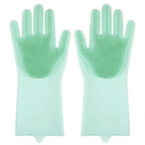 Pet Grooming Cleaning Gloves Dog Cat Bathing Shampoo Glove Scrubber Magic Dishwashing CleannerSponge Silicon Hair Removal Glove