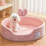 Luxury Four-Season Bunny-Ear Pet Bed – Detachable & Washable Nest for Small Dogs & Cats