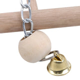 Parrots Toys Bird Swing Exercise Climbing Playstand Hanging Ladder Bridge Wooden Pet Parrot Macaw Hammock Bird Toy With Bells