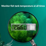 1pc Aquarium Thermometer 3D Digital LED Electronic Fish Tank Temperature Fish Turtle Temp Meter Aquarium Decoration
