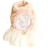 Winter Cat Dog Dress winter Luxury Plush Skirt Princess Wedding Puppy Costume Poodle Schnauzer Doggie Apparel Dresses