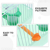 Portable Bird Cage Spacious Pet Habitat Waterer Food Box Travel Carrier Parrot Lovebird Finch Canary bird travel cage